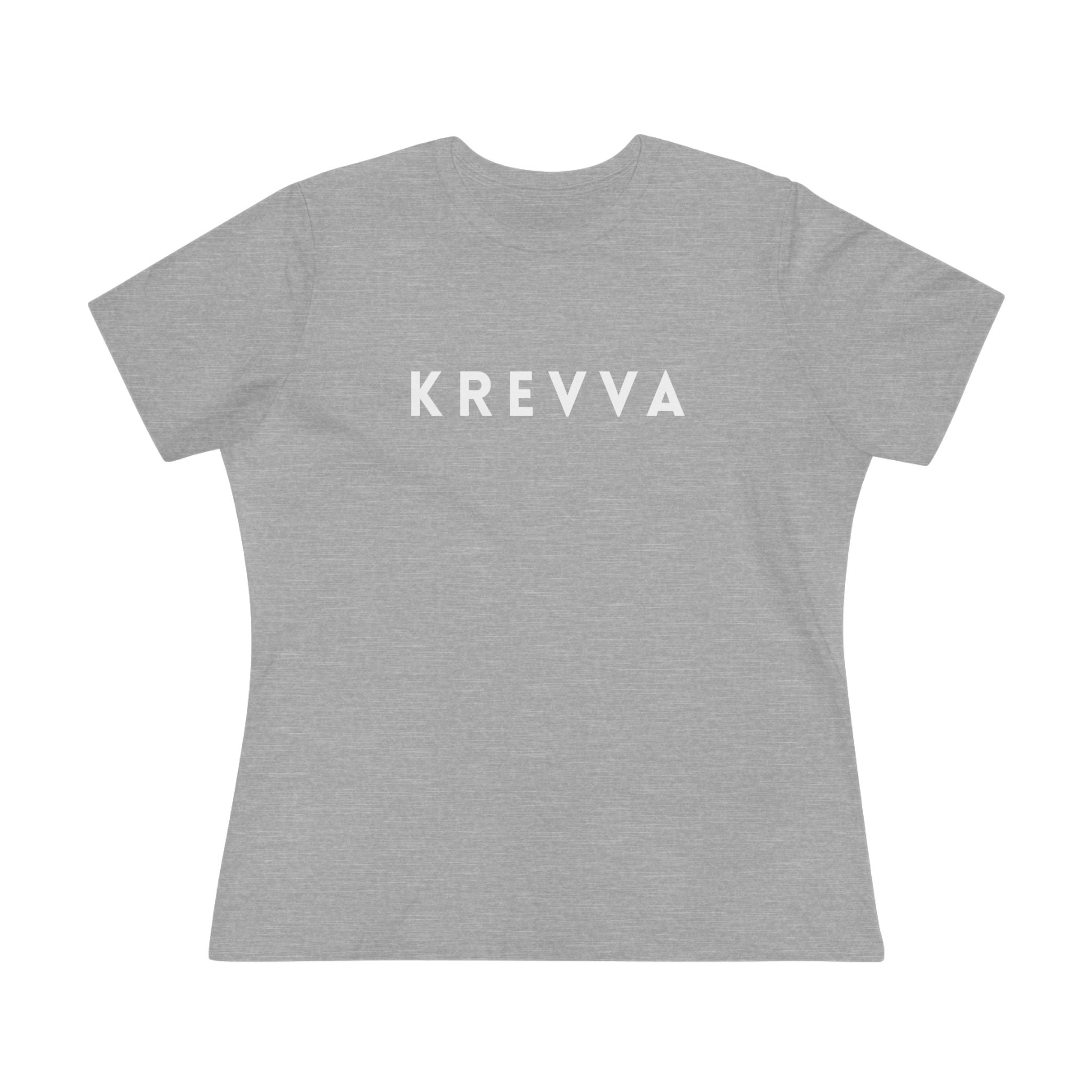 KREVVA Women's Tee - Minimalist Logo Cotton T-Shirt
