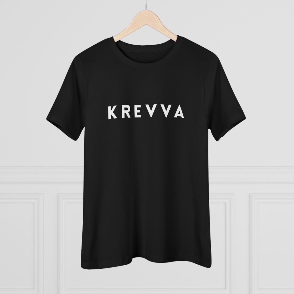 KREVVA Women's Tee - Minimalist Logo Cotton T-Shirt