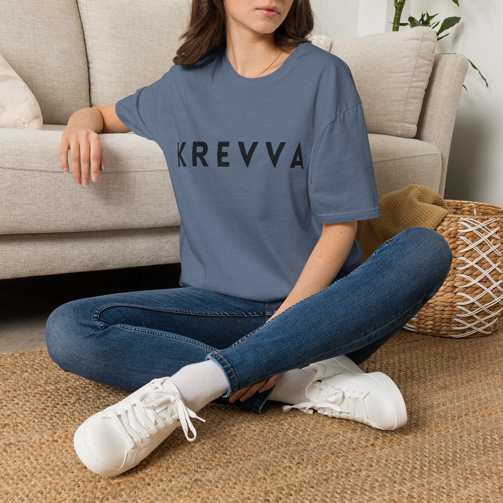 KREVVA Logo T-Shirt — Minimalist Bold Lettering Tee