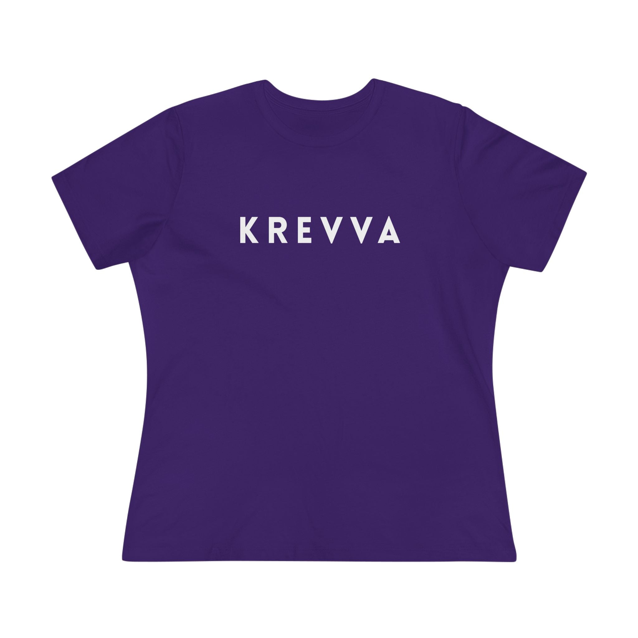 KREVVA Women's Tee - Minimalist Logo Cotton T-Shirt