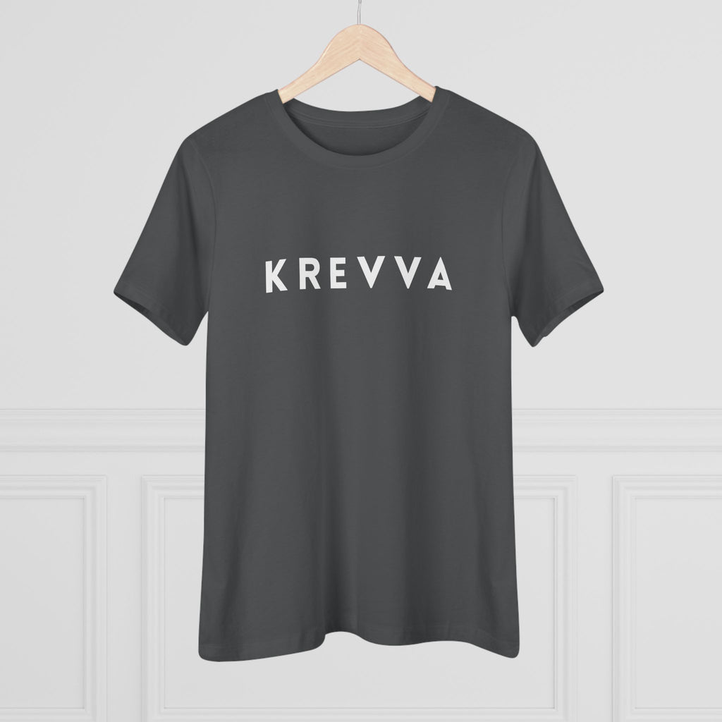 KREVVA Women's Tee - Minimalist Logo Cotton T-Shirt