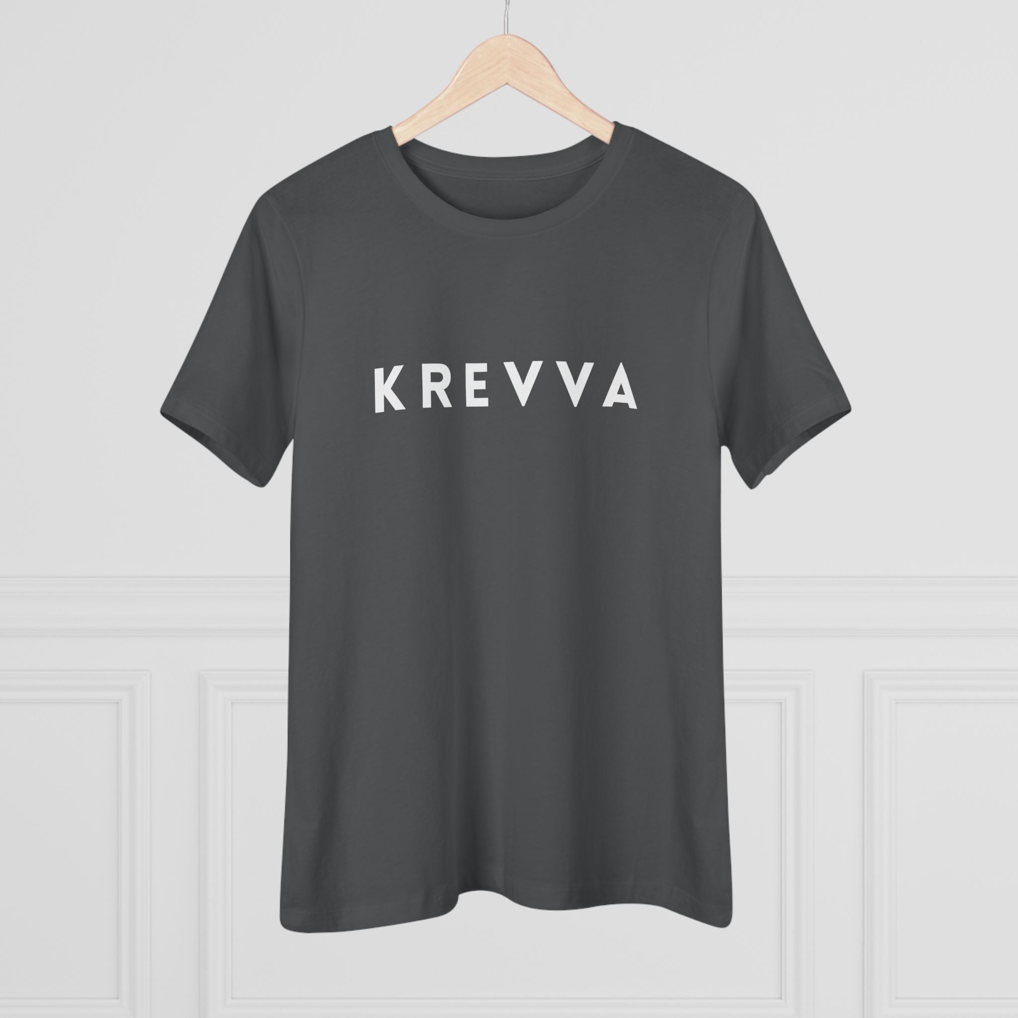 KREVVA Women's Tee - Minimalist Logo Cotton T-Shirt