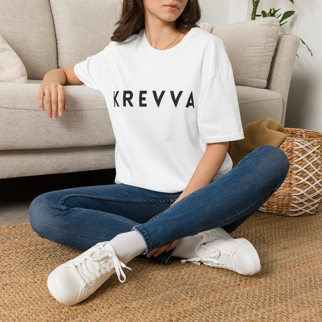KREVVA Logo T-Shirt — Minimalist Bold Lettering Tee