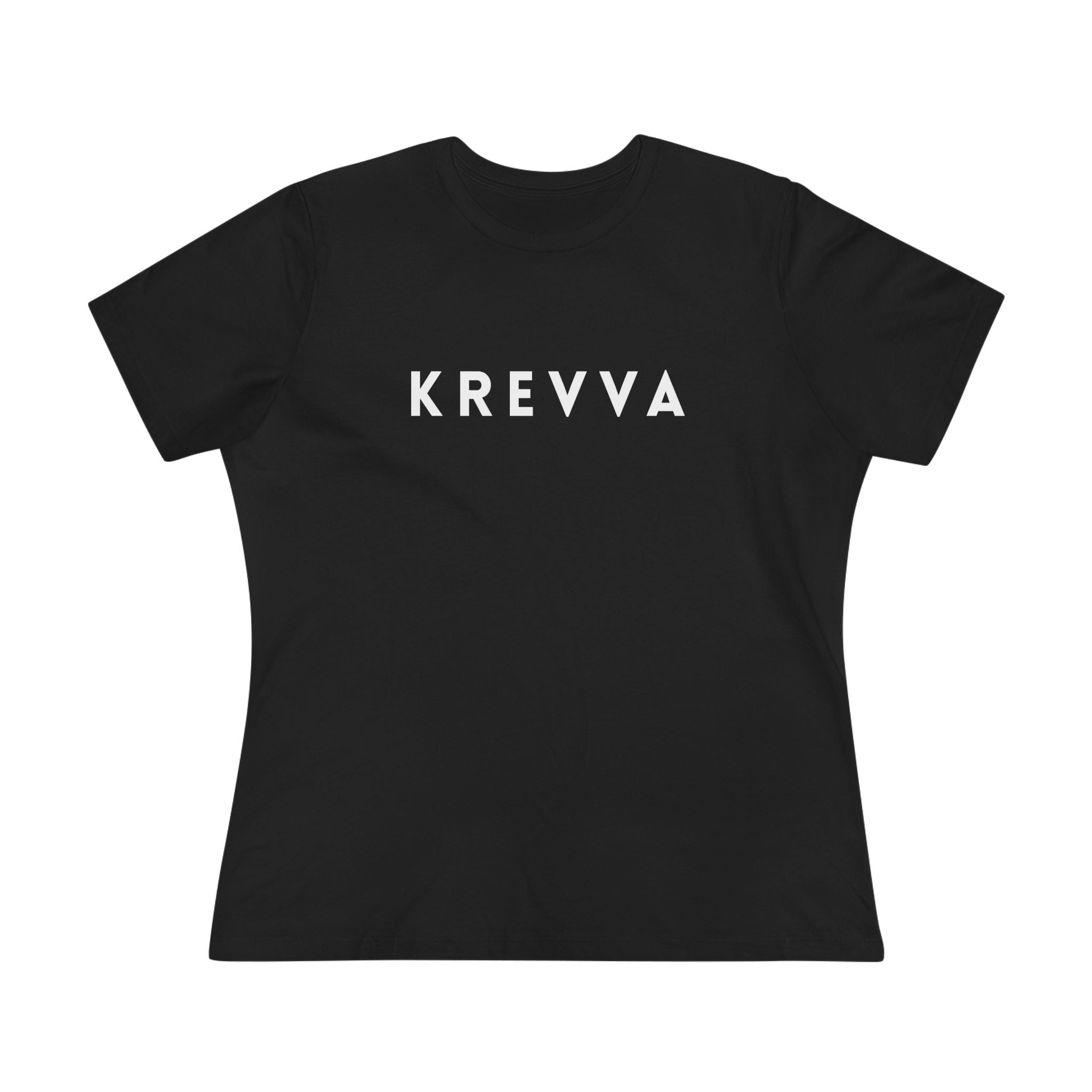 KREVVA Women's Tee - Minimalist Logo Cotton T-Shirt