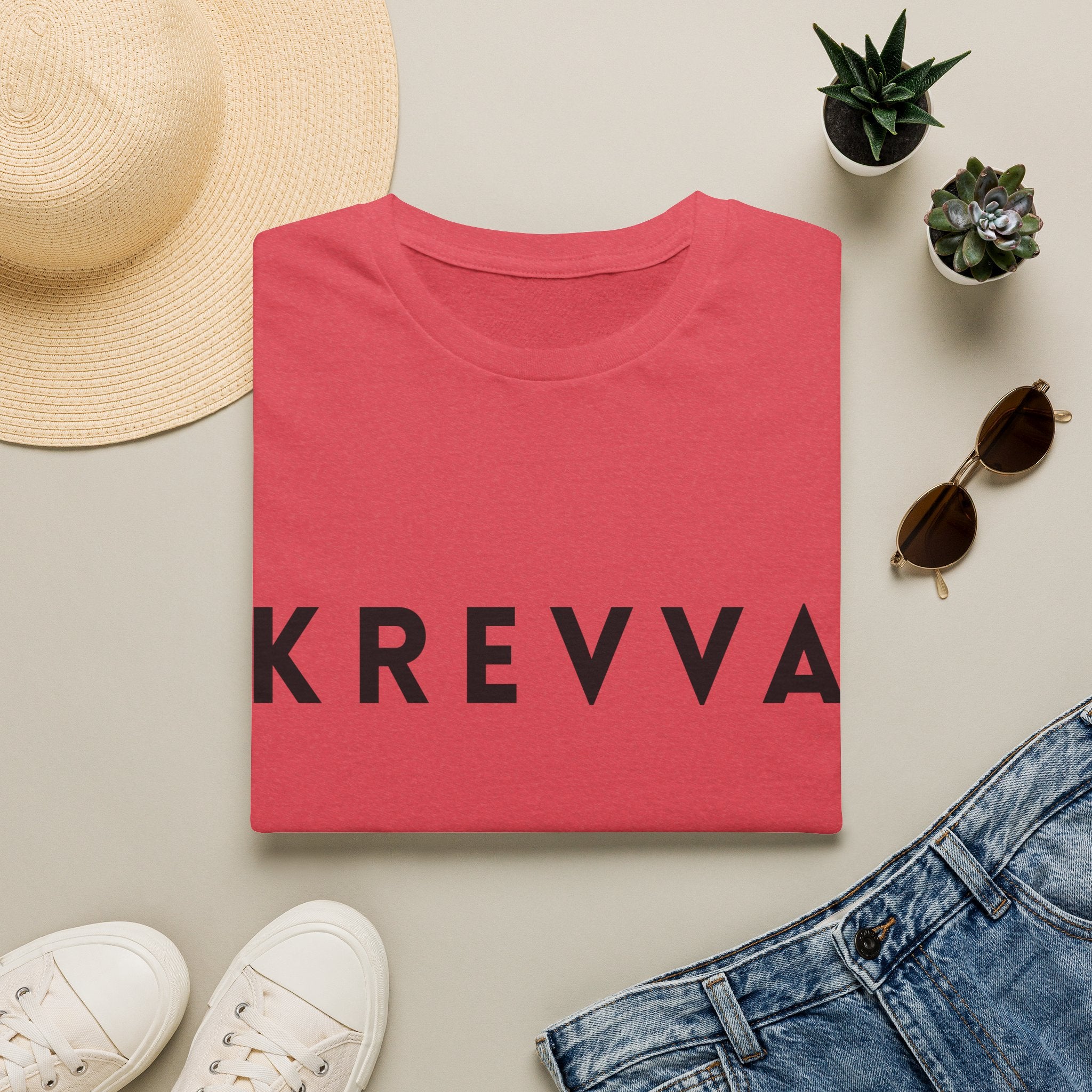 KREVVA Logo T-Shirt — Minimalist Bold Lettering Tee