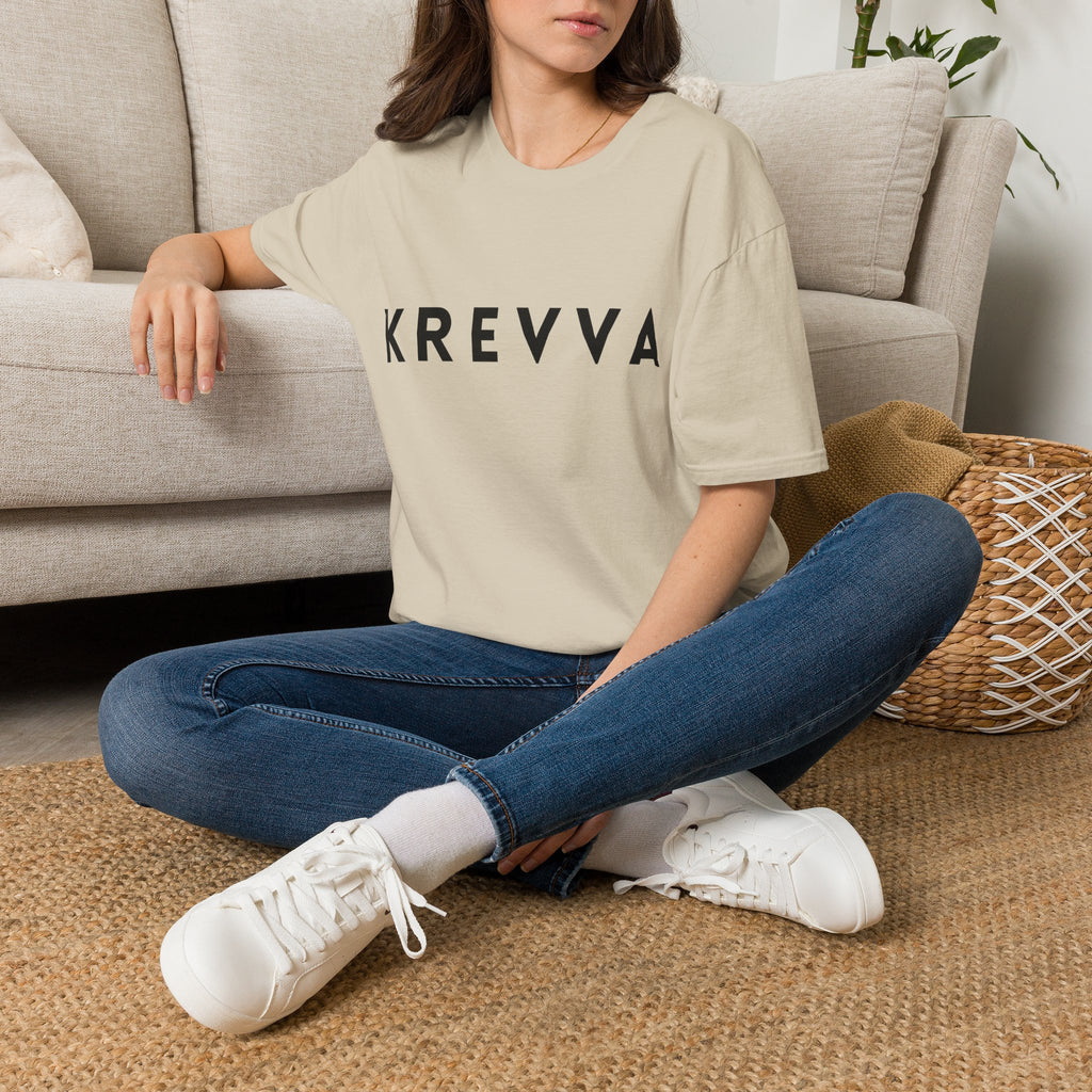 KREVVA Logo T-Shirt — Minimalist Bold Lettering Tee