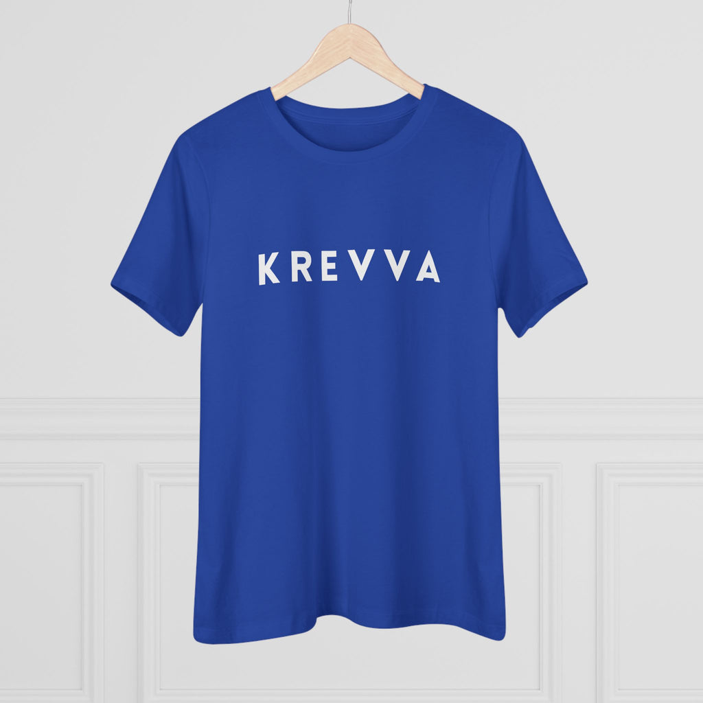 KREVVA Women's Tee - Minimalist Logo Cotton T-Shirt