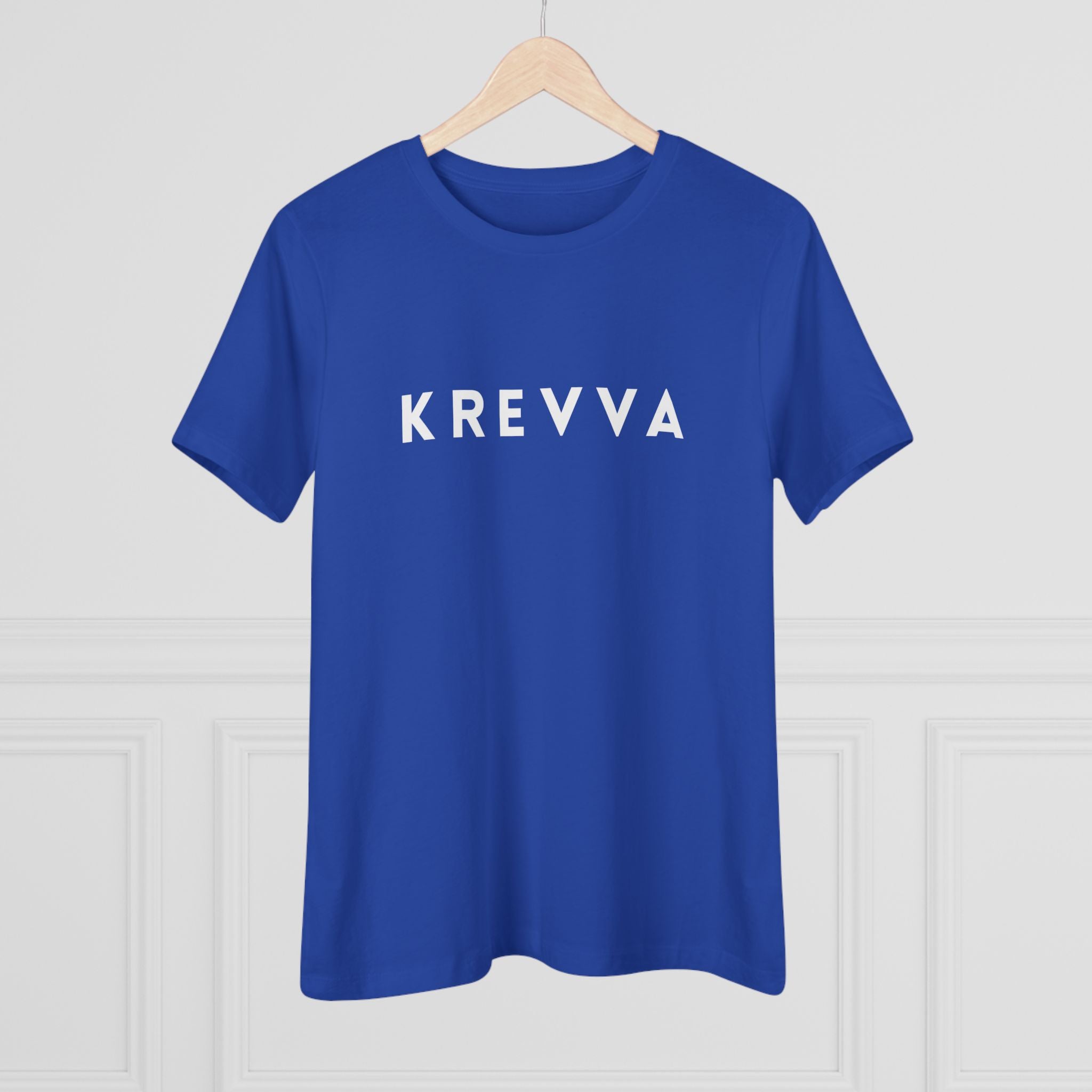 KREVVA Women's Tee - Minimalist Logo Cotton T-Shirt