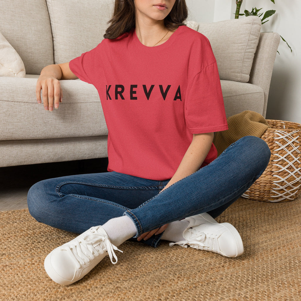 KREVVA Logo T-Shirt — Minimalist Bold Lettering Tee