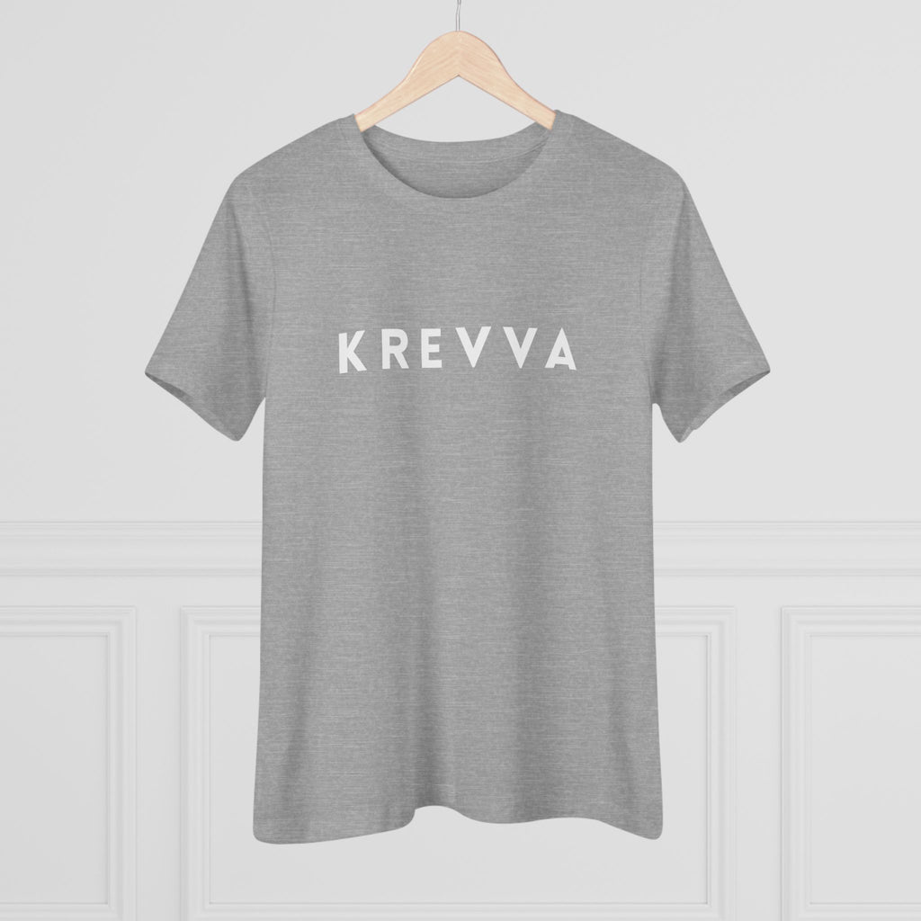 KREVVA Women's Tee - Minimalist Logo Cotton T-Shirt