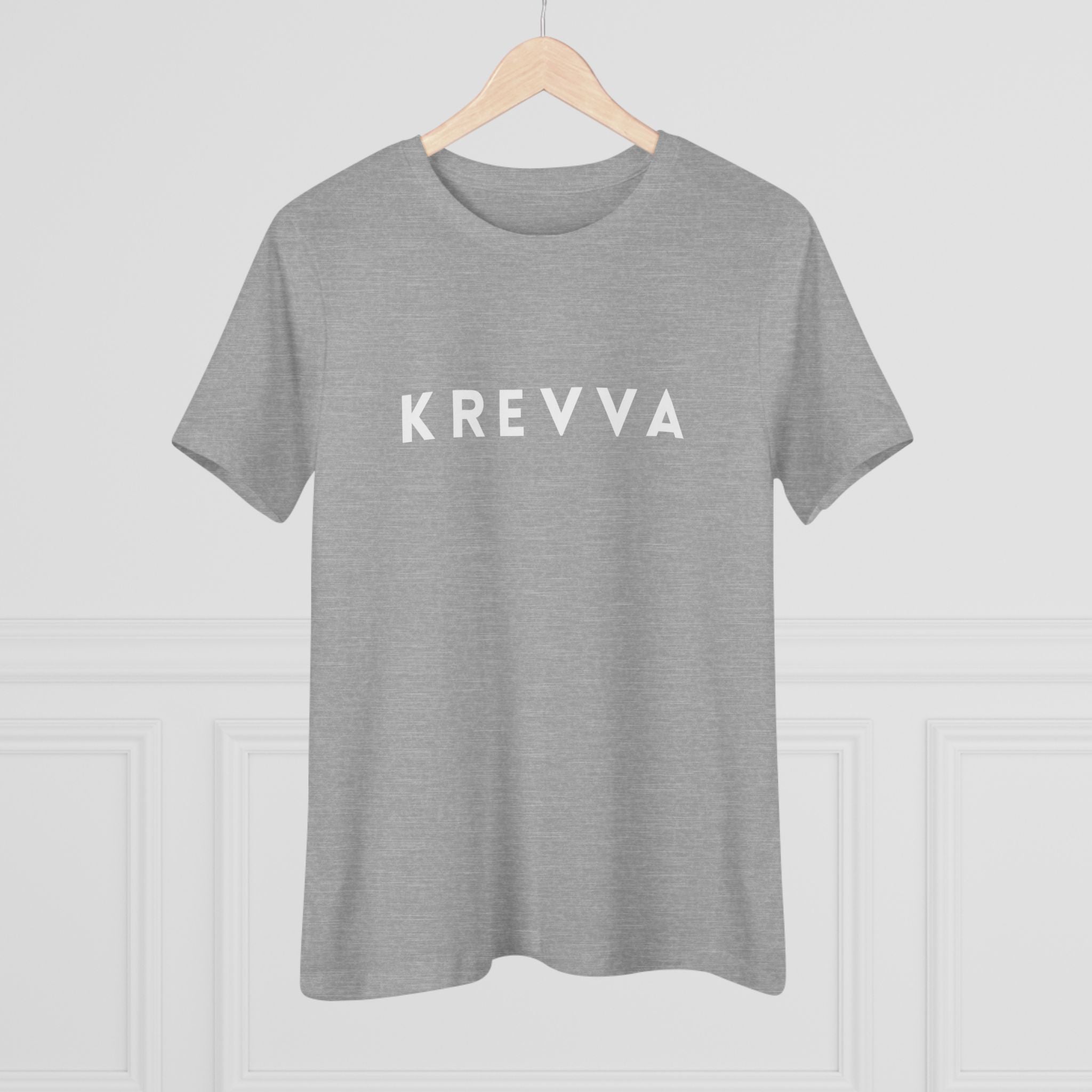 KREVVA Women's Tee - Minimalist Logo Cotton T-Shirt
