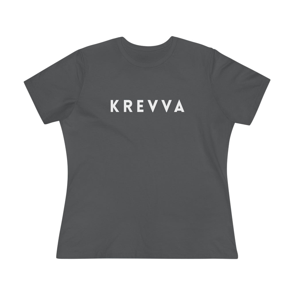 KREVVA Women's Tee - Minimalist Logo Cotton T-Shirt