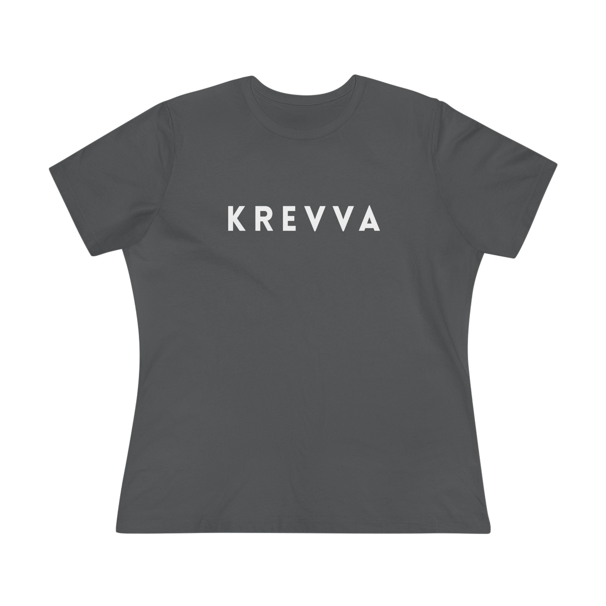 KREVVA Women's Tee - Minimalist Logo Cotton T-Shirt