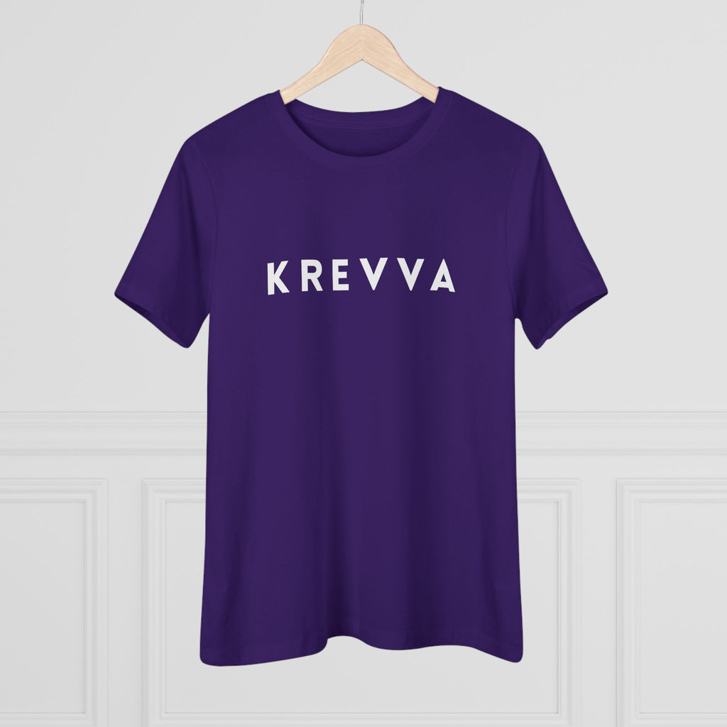 KREVVA Women's Tee - Minimalist Logo Cotton T-Shirt