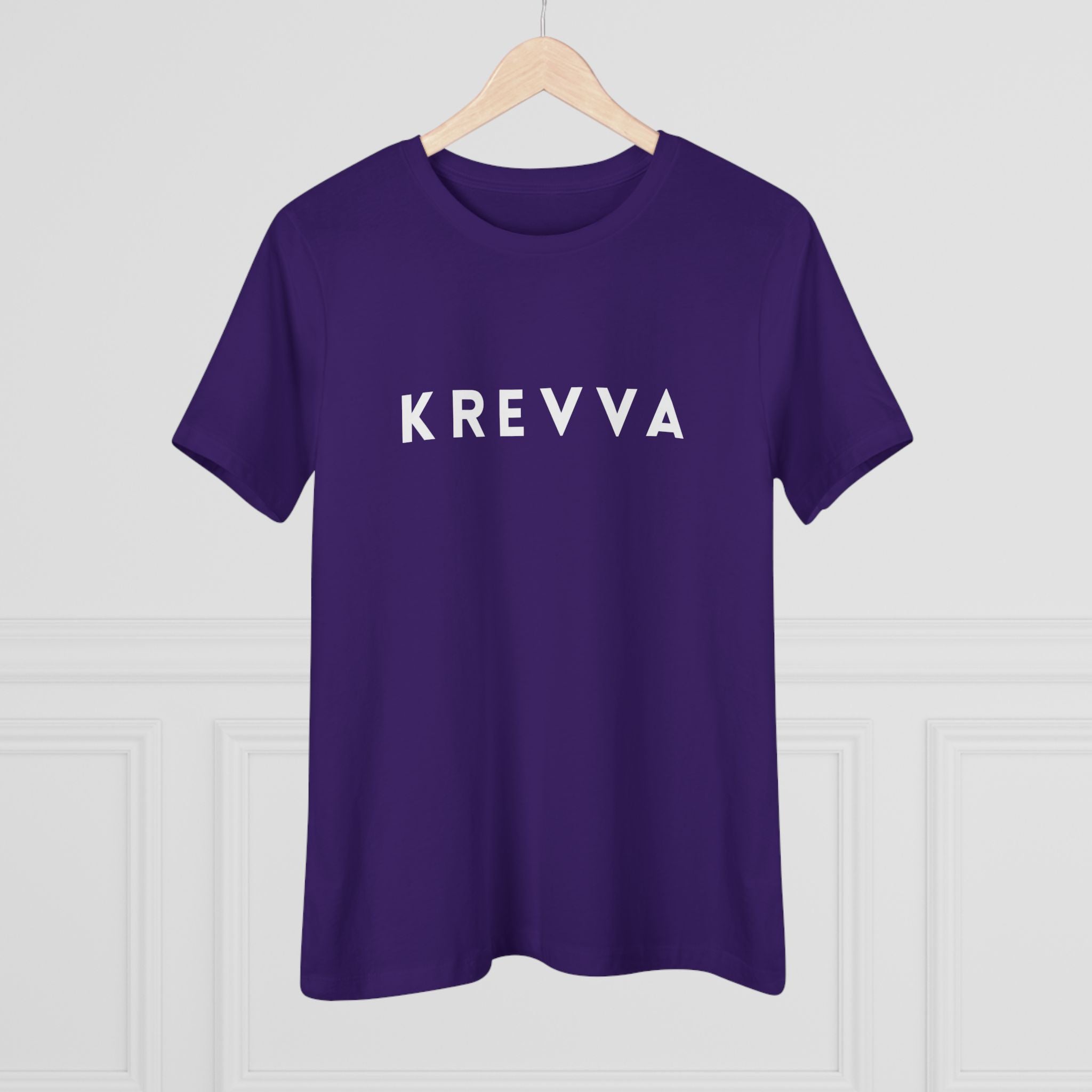 KREVVA Women's Tee - Minimalist Logo Cotton T-Shirt