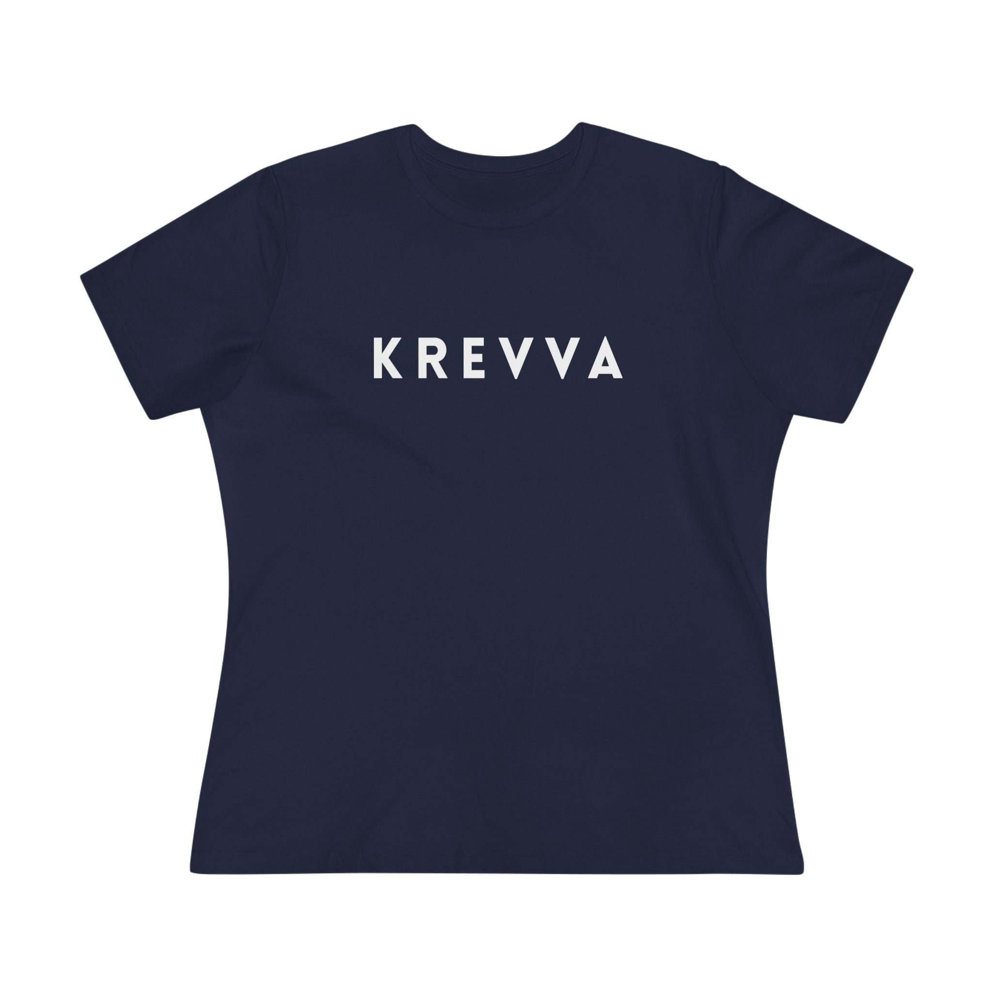 KREVVA Women's Tee - Minimalist Logo Cotton T-Shirt