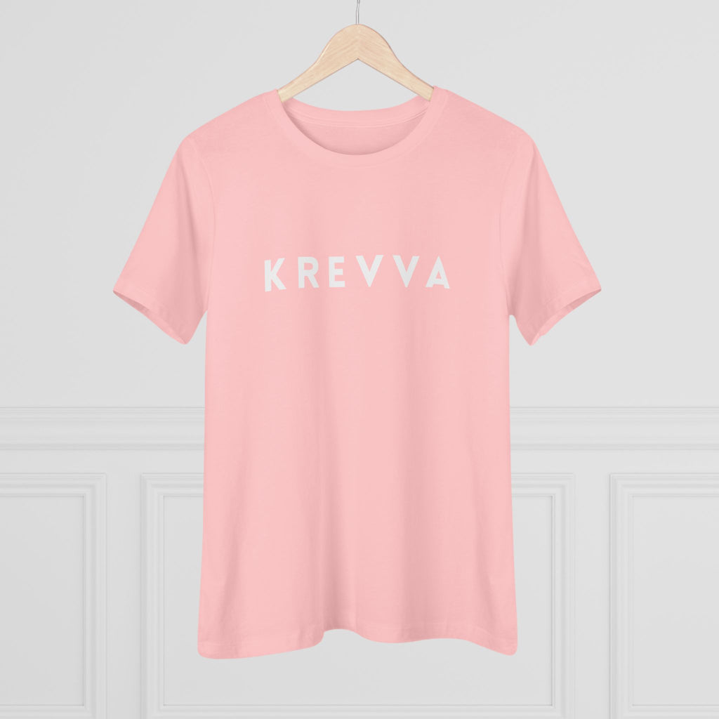 KREVVA Women's Tee - Minimalist Logo Cotton T-Shirt