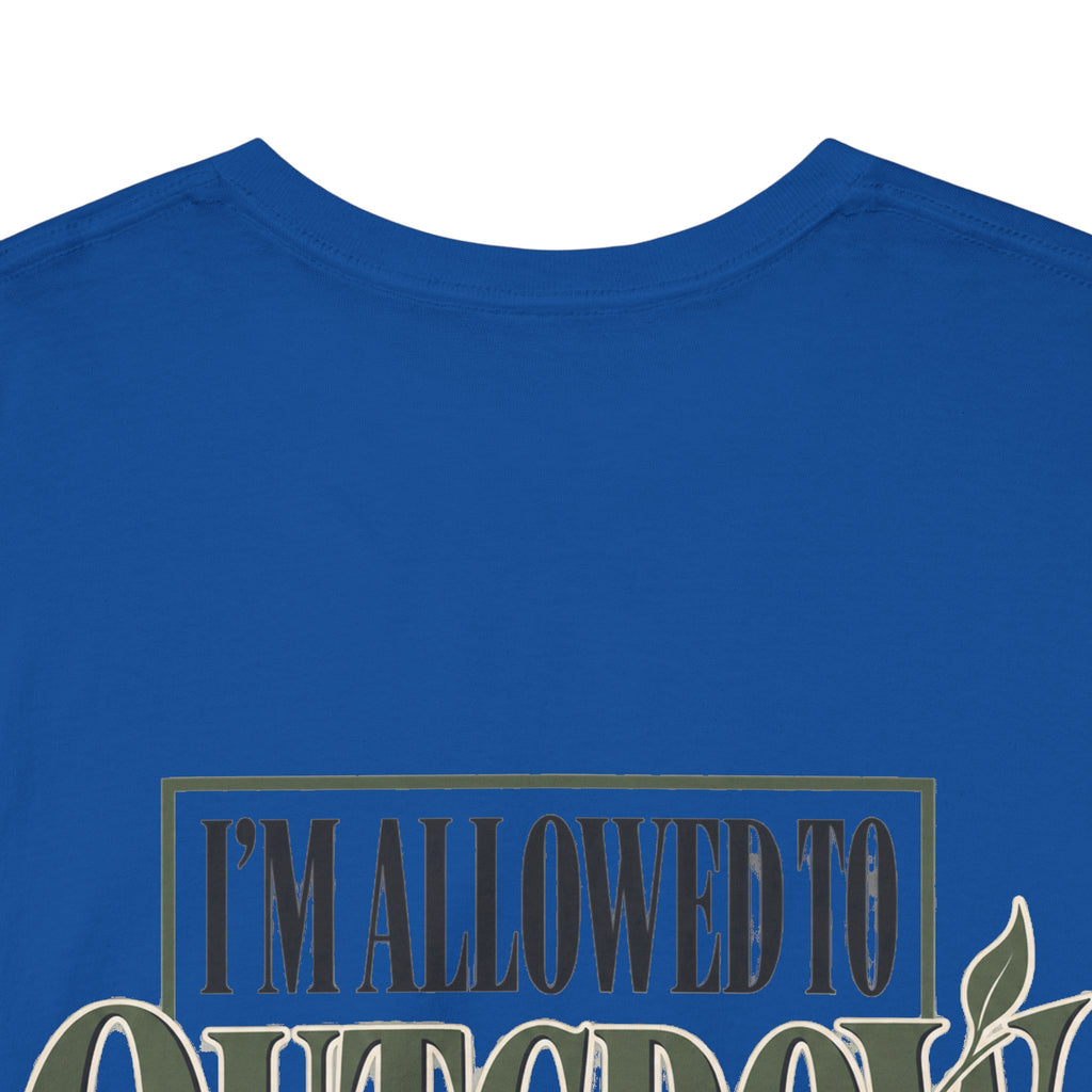 T-Shirt — "I'm Allowed to Outgrow What Once Fit" Motivational Graphic Tee